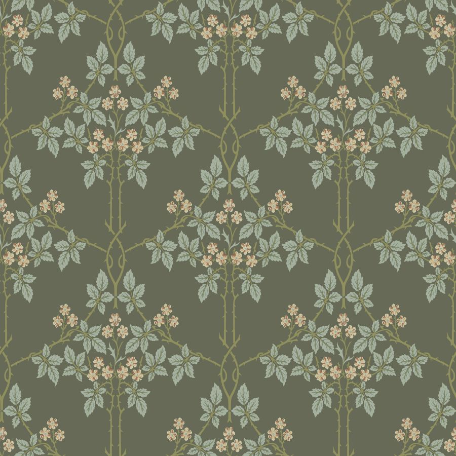 Purchase 4171-82055 A-Street Wallpaper, Blackberry Grey Vine Trellis - Hidden Treasures 2