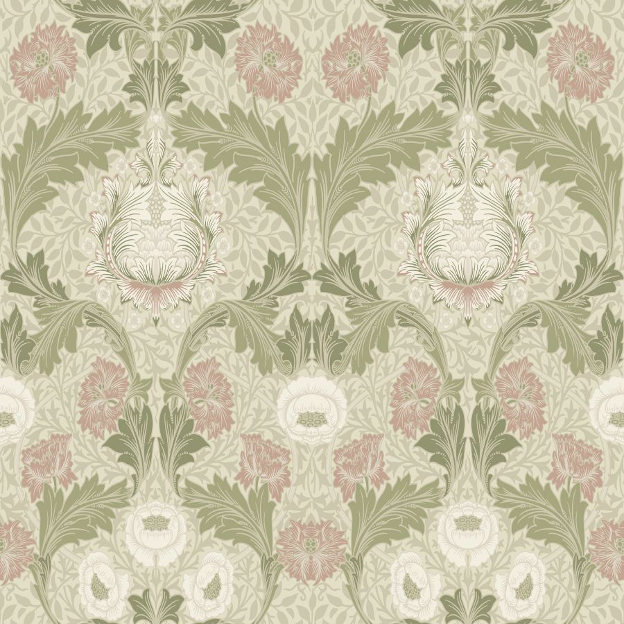 Purchase 4171-82057 A-Street Wallpaper, Myrtle Mauve Floral Ogee - Hidden Treasures 2