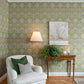 Purchase 4171-82058 A-Street Wallpaper, Myrtle Green Floral Ogee - Hidden Treasures 21