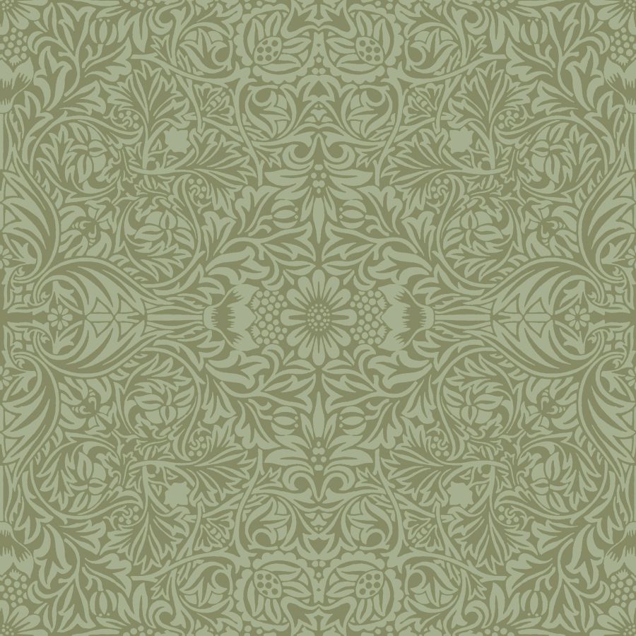 Purchase 4171-82071 A-Street Wallpaper, Ceiling Green Intricate Floral - Hidden Treasures 2