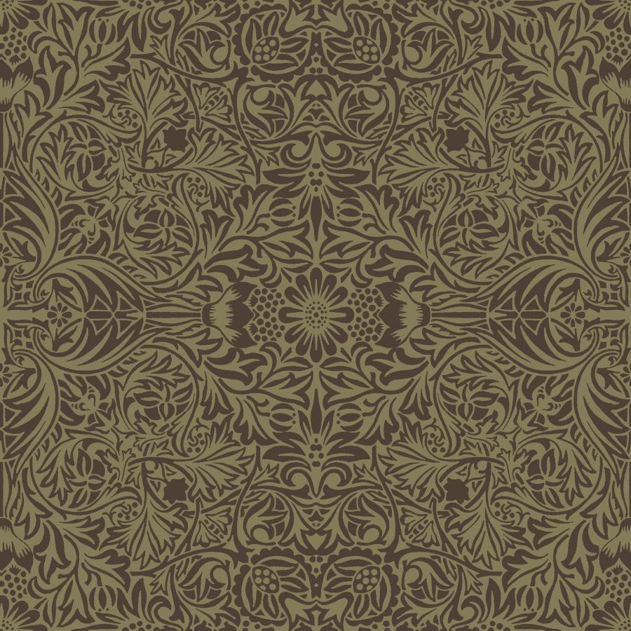 Purchase 4171-82072 A-Street Wallpaper, Ceiling Brown Intricate Floral - Hidden Treasures 2
