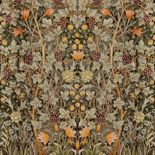 Purchase 4171-HT84004 A-Street Wallpaper, Vine Embroidery Green Wall Mural - Hidden Treasures 2