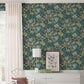 Purchase 4172-27480 A-Street Wallpaper, Everglades Dark Green Botanical - Sea Salt1