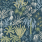 Purchase 4172-27482 A-Street Wallpaper, Everglades Teal Botanical - Sea Salt