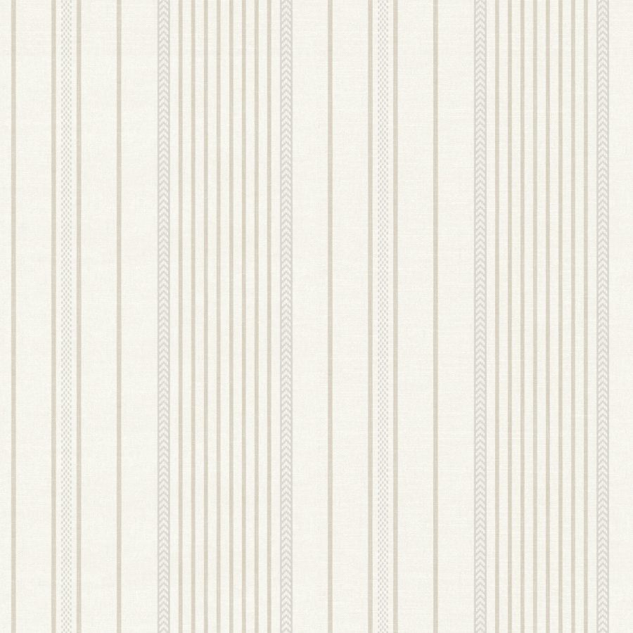 Purchase 4172-27487 A-Street Wallpaper, Navarres Stripe Neutral Faux Linen - Sea Salt