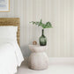 Purchase 4172-27487 A-Street Wallpaper, Navarres Stripe Neutral Faux Linen - Sea Salt12