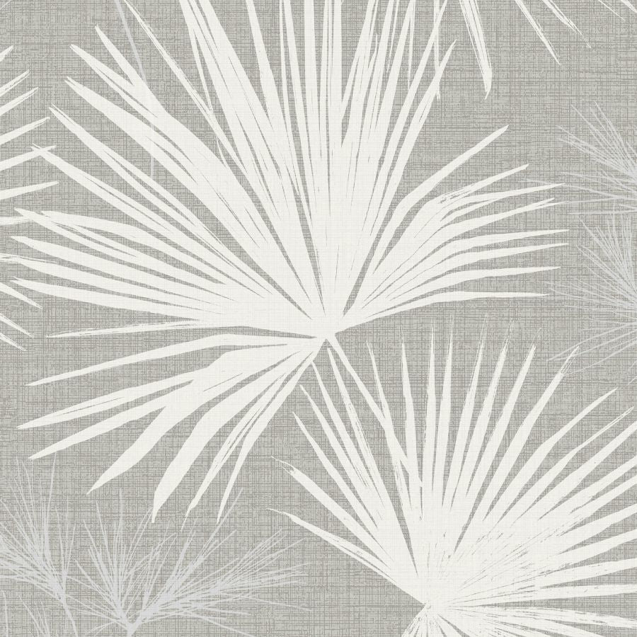 Purchase 4172-27488 A-Street Wallpaper, Hatteras Grey Palms - Sea Salt