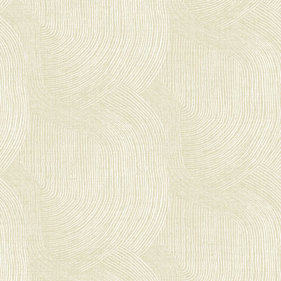 Purchase 4172-27504 A-Street Wallpaper, Folly Champagne Zen Swirls - Sea Salt