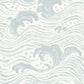 Purchase 4172-27509 A-Street Wallpaper, Swell Light Blue Ocean Wave - Sea Salt