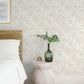 Purchase 4172-27515 A-Street Wallpaper, Star Flower Beige Floral Trail - Sea Salt12