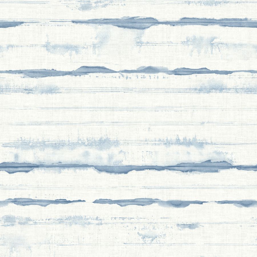 Purchase 4172-27516 A-Street Wallpaper, Destin Blue Stripe - Sea Salt