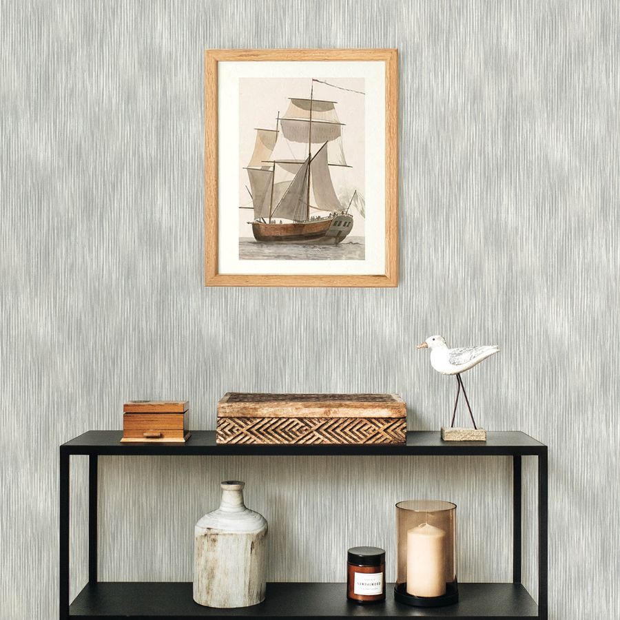 Purchase 4172-27521 A-Street Wallpaper, Largo Grey Striated - Sea Salt1
