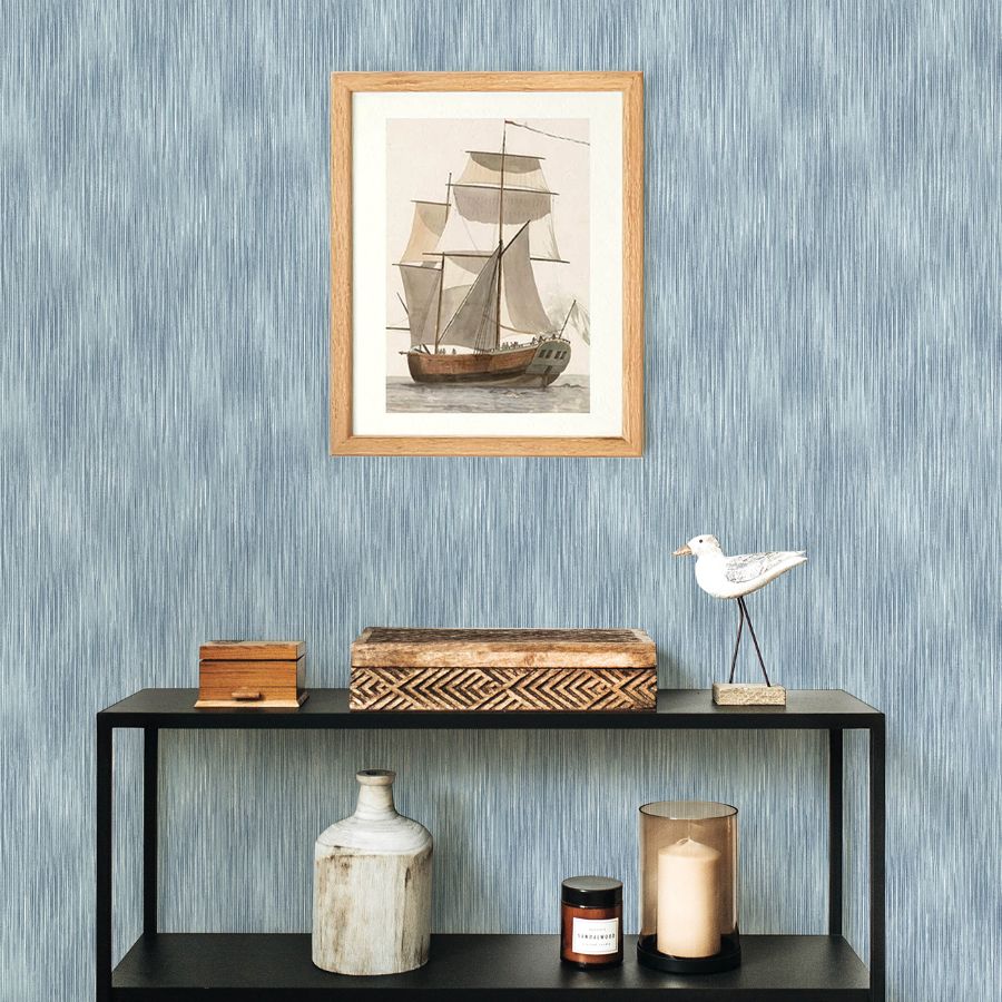 Purchase 4172-27523 A-Street Wallpaper, Largo Sky Blue Striated - Sea Salt1