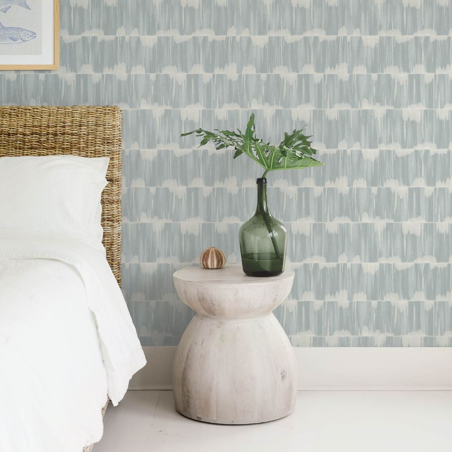 4172-27525 | Sea Salt, Serendipity Light Blue Shibori - A-Street Wallp