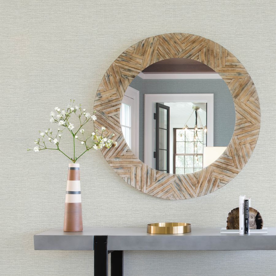 Purchase 4172-27528 A-Street Wallpaper, Malin Dove Faux Grasscloth - Sea Salt1