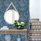 Purchase 4172-82006 A-Street Wallpaper, Biscayne Navy Flamingo Beach - Sea Salt1