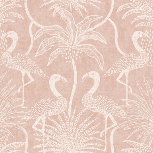 Purchase 4172-82007 A-Street Wallpaper, Biscayne Coral Flamingo Beach - Sea Salt