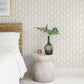 Purchase 4172-82008 A-Street Wallpaper, Salvo Gold Curved Contours - Sea Salt12