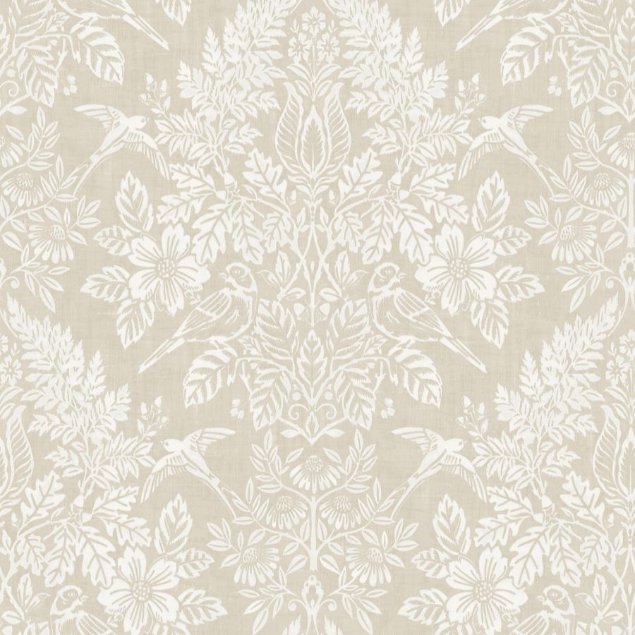 Purchase 4173-27621 A-Street Wallpaper, Finch Neutral Woodland Damask - Chris Loves Julia