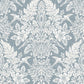 Purchase 4173-27623 A-Street Wallpaper, Finch Light Blue Woodland Damask - Chris Loves Julia