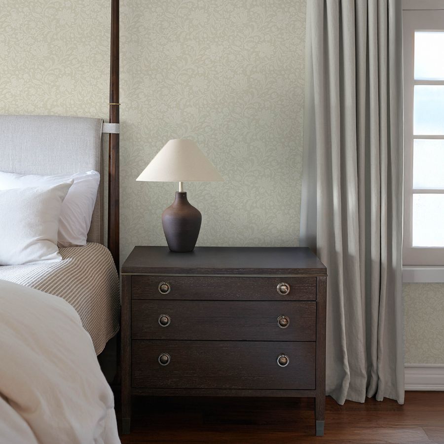 Purchase 4173-27629 A-Street Wallpaper, Hague Ivory Floral Trail - Chris Loves Julia1