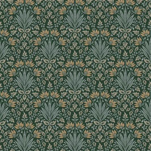 Purchase 4173-27631 A-Street Wallpaper, Woodbury Evergreen Floral Damask - Chris Loves Julia