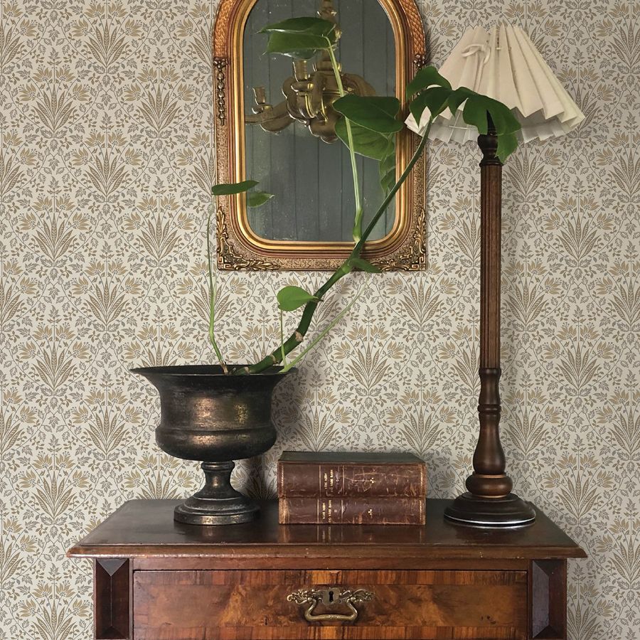 Purchase 4173-27633 A-Street Wallpaper, Woodbury Brown Floral Damask - Chris Loves Julia12