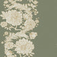 Purchase 4173-27639 A-Street Wallpaper, Gisela Green Floral Columns - Chris Loves Julia