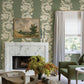 Purchase 4173-27639 A-Street Wallpaper, Gisela Green Floral Columns - Chris Loves Julia1