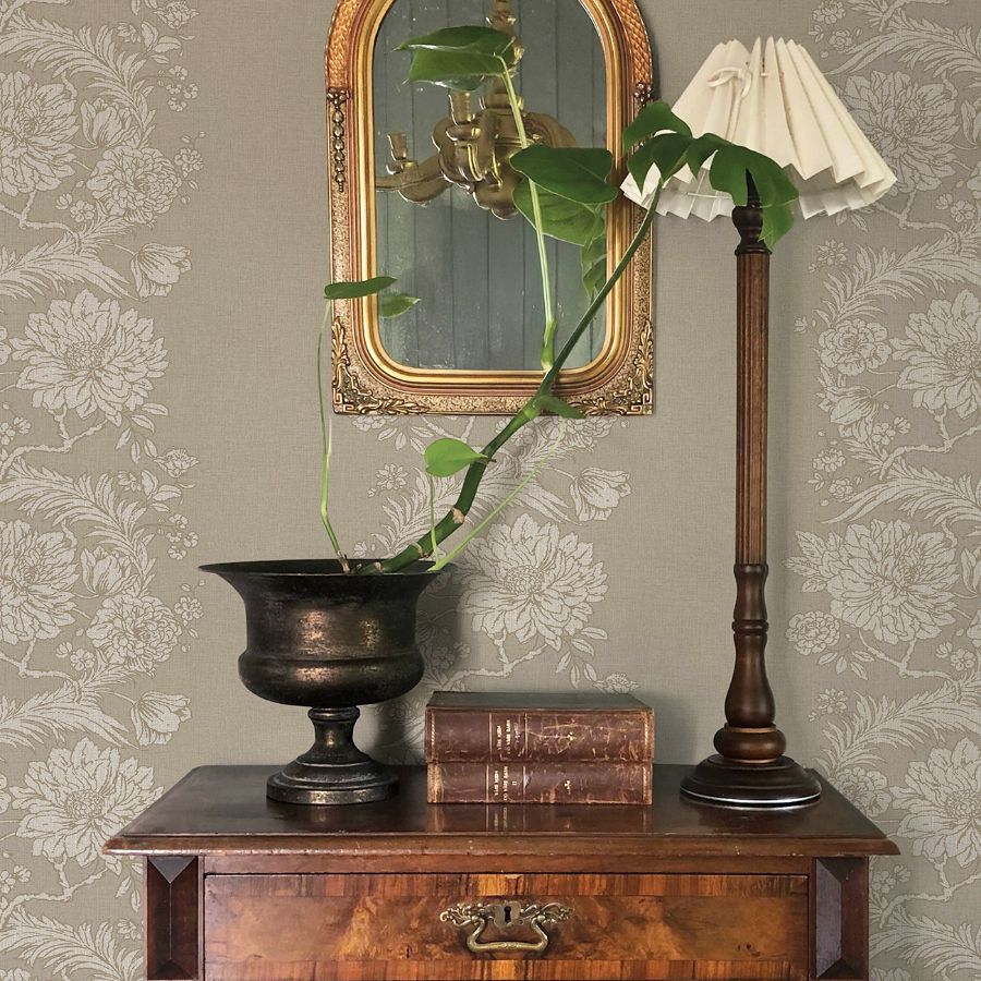 Purchase 4173-27640 A-Street Wallpaper, Gisela Neutral Floral Columns - Chris Loves Julia12