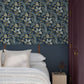Purchase 4173-27643 A-Street Wallpaper, Geneva Dark Blue Peacock Paradise - Chris Loves Julia1