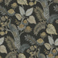 Purchase 4173-27646 A-Street Wallpaper, Geneva Black Peacock Paradise - Chris Loves Julia