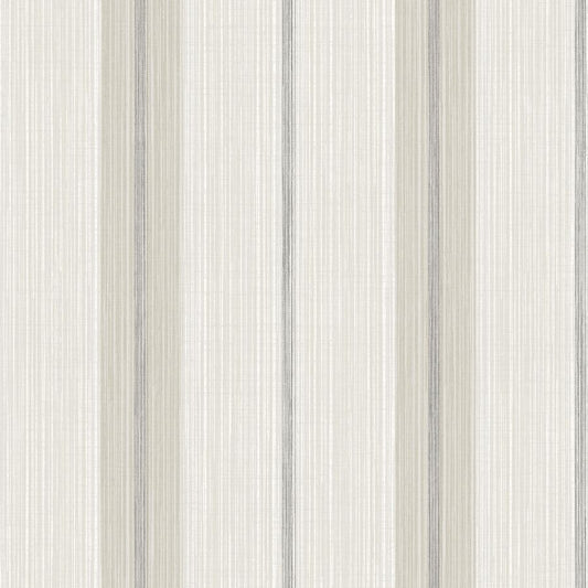Purchase 4173-27661 A-Street Wallpaper, Ames Grey Linen Stripe - Chris Loves Julia