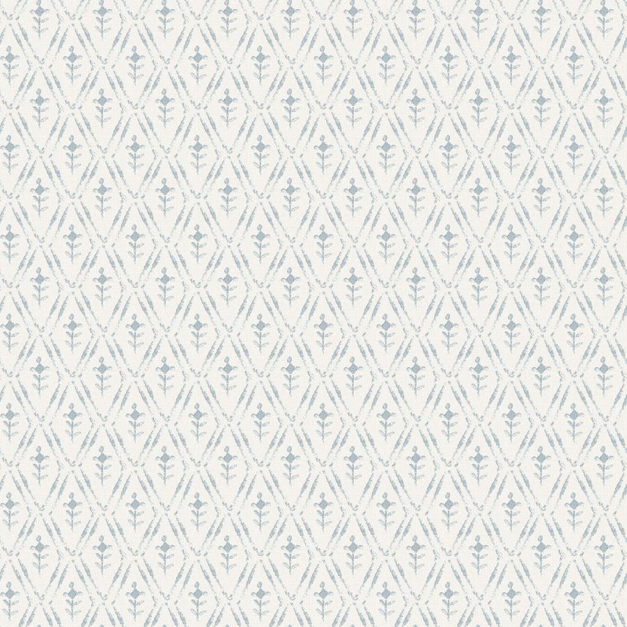 Purchase 4173-27671 A-Street Wallpaper, Tillie Blue Diamond Floral - Chris Loves Julia