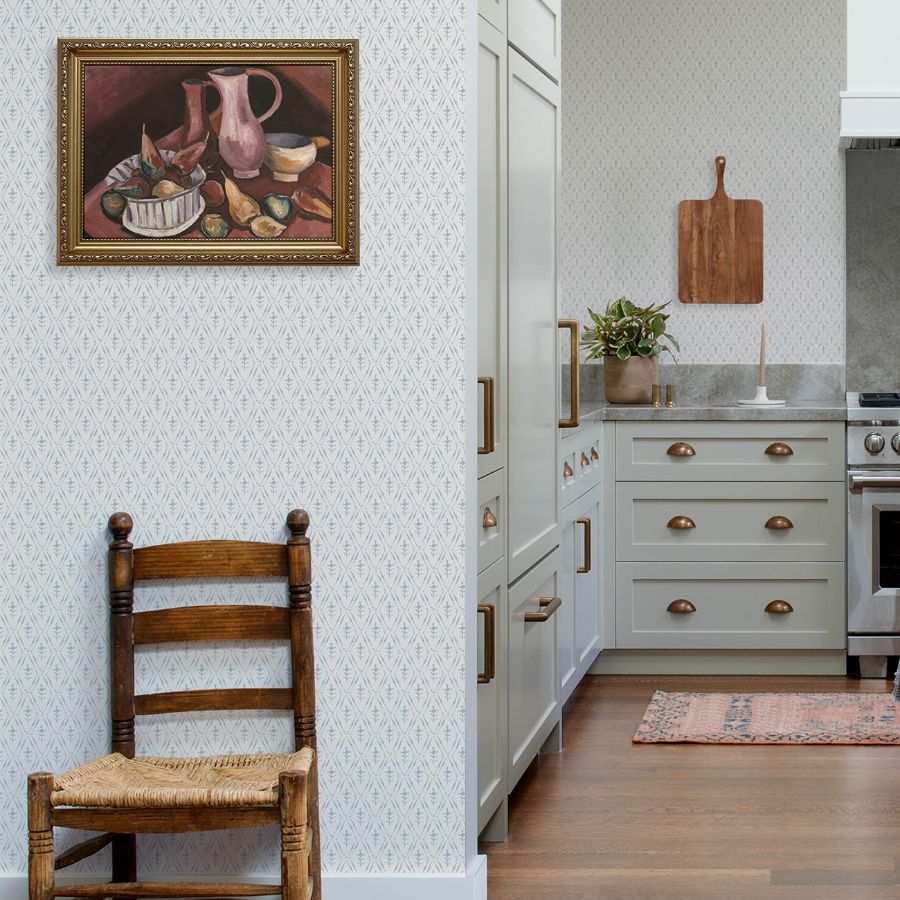 Purchase 4173-27671 A-Street Wallpaper, Tillie Blue Diamond Floral - Chris Loves Julia1