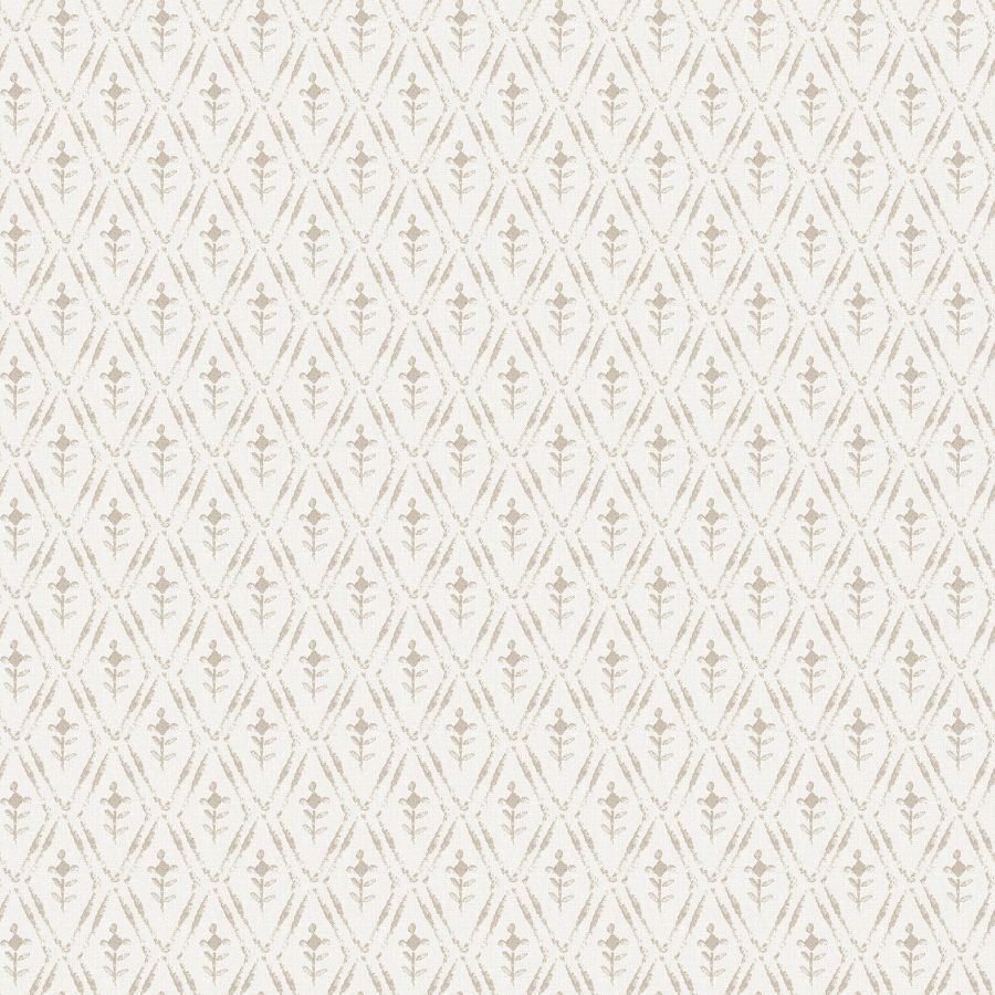 Purchase 4173-27673 A-Street Wallpaper, Tillie Taupe Diamond Floral - Chris Loves Julia