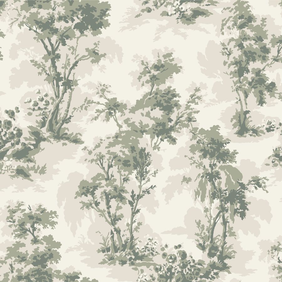 Purchase 4173-82104 A-Street Wallpaper, Sainsbury Sage Forest - Chris Loves Julia