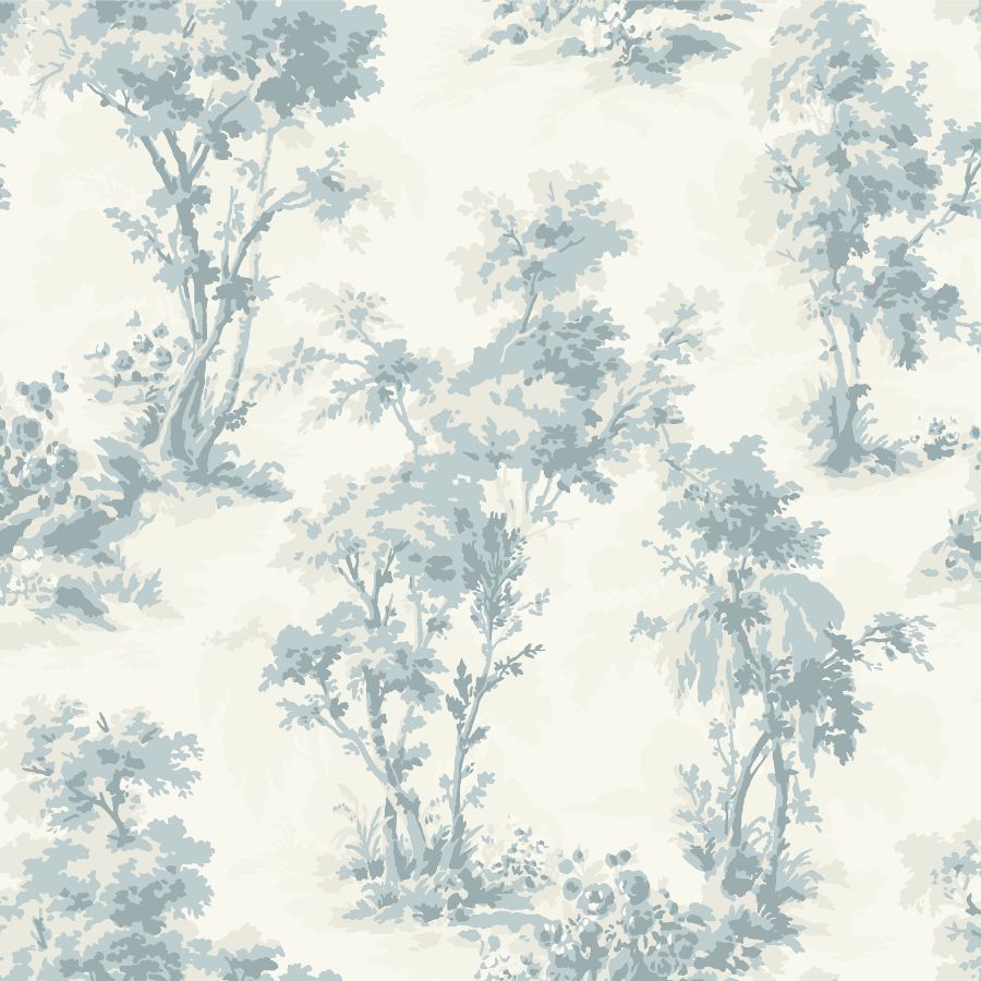 Purchase 4173-82105 A-Street Wallpaper, Sainsbury Light Blue Forest - Chris Loves Julia