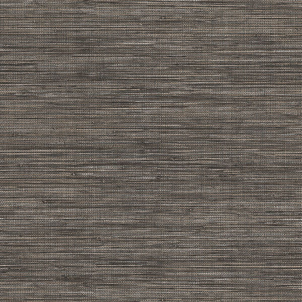 Purchase 4174-4607 Warner Wallpaper, Winn Charcoal Faux Grasscloth - Grasscloth Resource 2