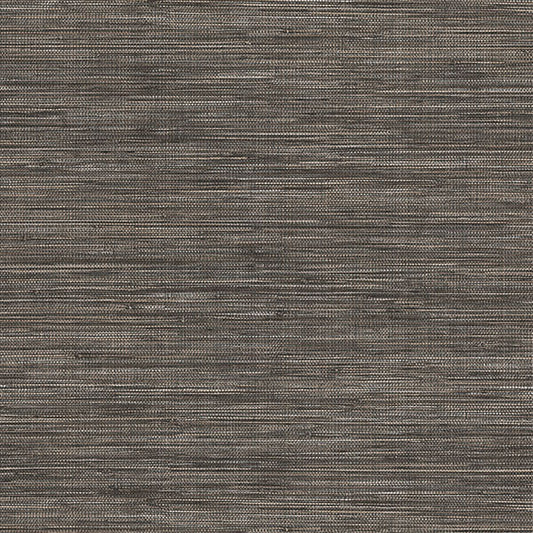 Purchase 4174-4607 Warner Wallpaper, Winn Charcoal Faux Grasscloth - Grasscloth Resource 2