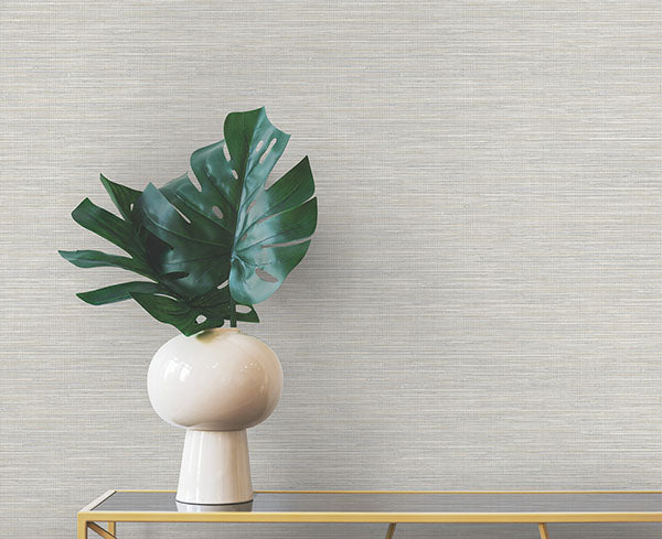 Purchase 4174-4608 Warner Wallpaper, Winn Light Grey Faux Grasscloth - Grasscloth Resource 21