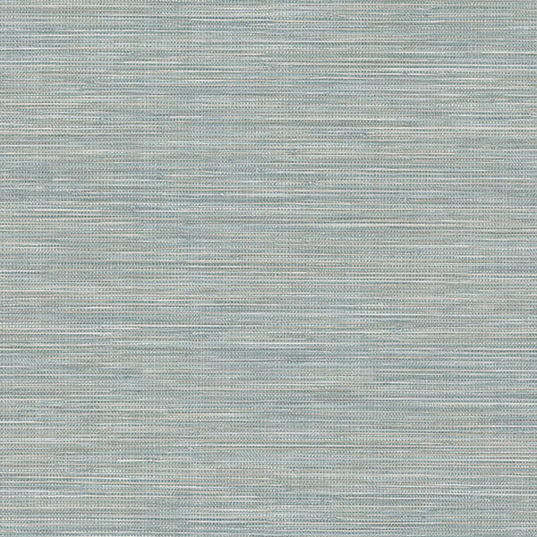 Purchase 4174-4609 Warner Wallpaper, Winn Aqua Faux Grasscloth - Grasscloth Resource 2