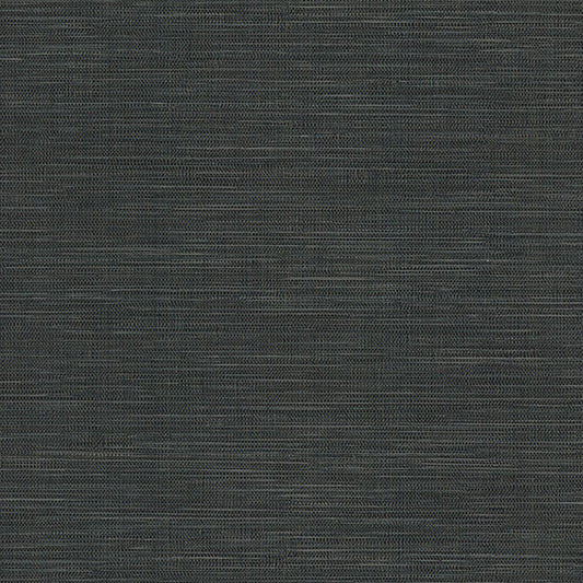 Purchase 4174-4611 Warner Wallpaper, Winn Black Faux Grasscloth - Grasscloth Resource 2