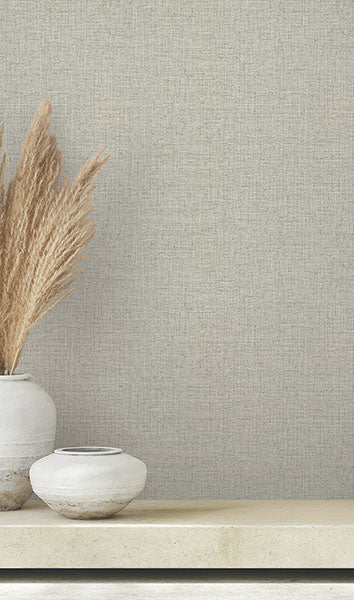 Purchase 4174-4615 Warner Wallpaper, Clarkson Light Grey Woven - Grasscloth Resource 21