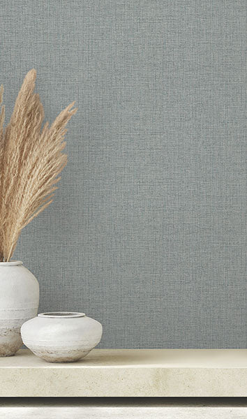 Purchase 4174-4616 Warner Wallpaper, Clarkson Denim Woven - Grasscloth Resource 21