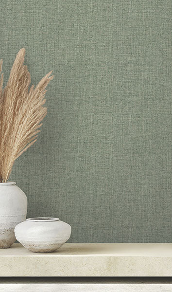 Purchase 4174-4619 Warner Wallpaper, Clarkson Green Woven - Grasscloth Resource 21