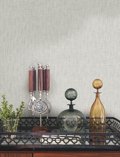 Purchase 4174-4652 Warner Wallpaper, Bryson Sterling Feathered Texture - Grasscloth Resource 21