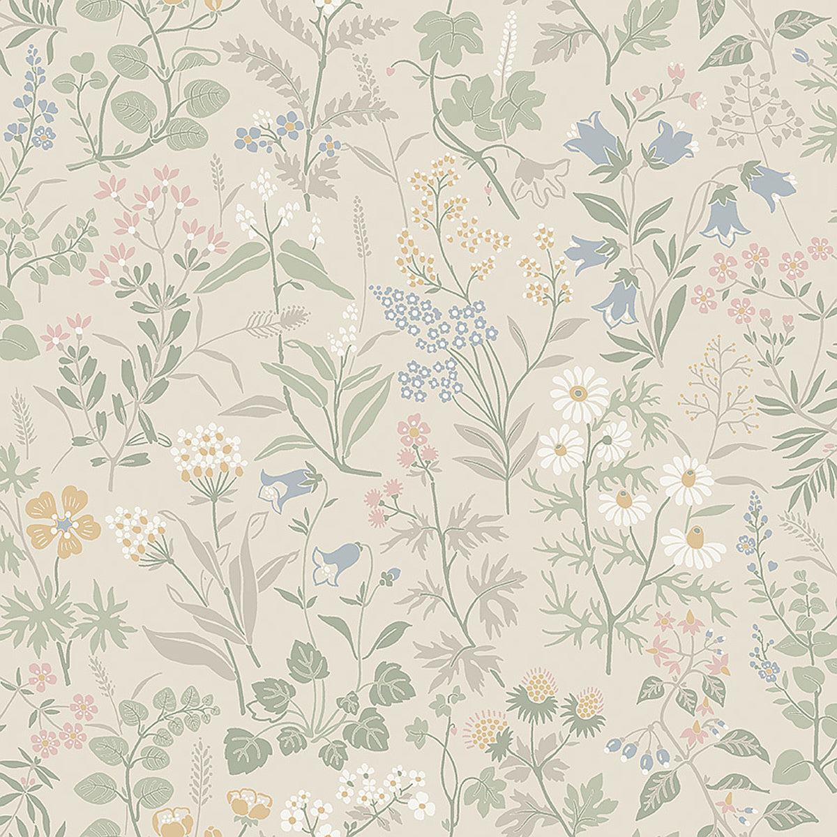 Purchase 4179 | Flora, Sand - Borastapeter Wallpaper
