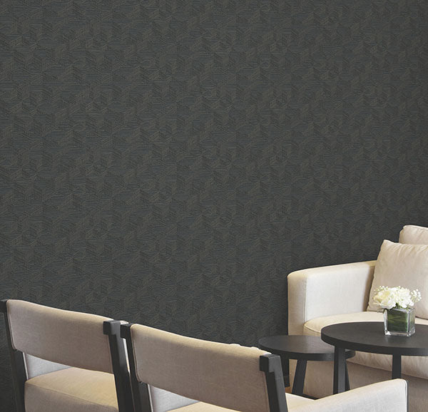 Purchase 4181-4758 Warner Wallpaper, Naila Denim Geo Weave - Infinity1