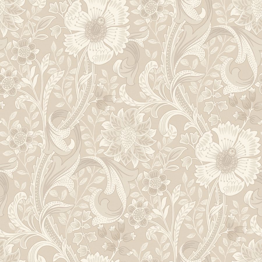Purchase 4191-83012 Chesapeake Wallpaper, Liora Beige Floral Trail - Kitchen & Bath